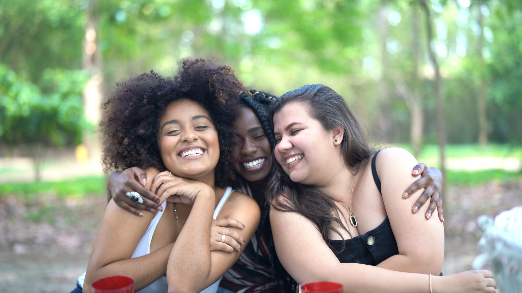 Three Diverse Friends Portrait