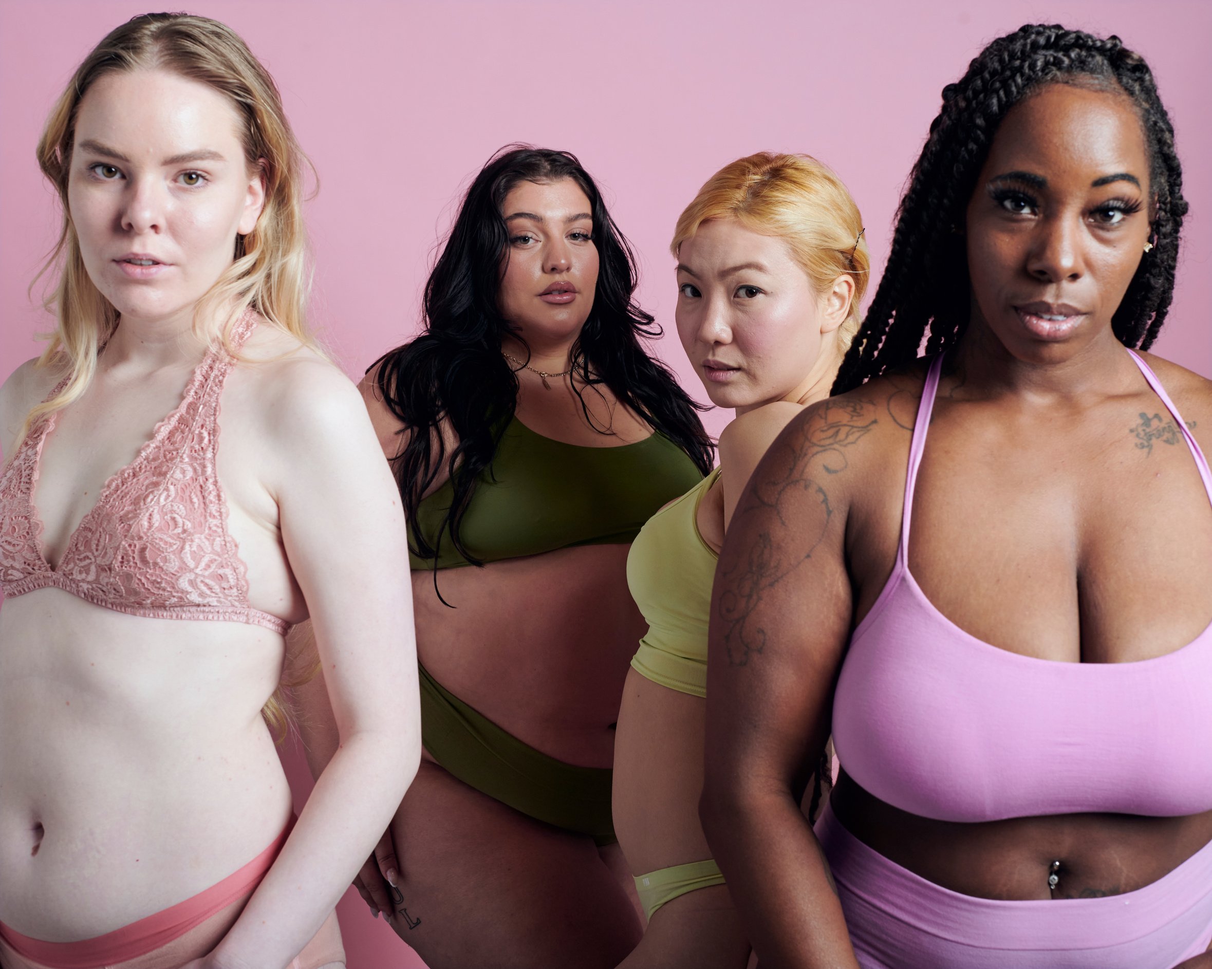 Body Positive Women Wearing Period Undies